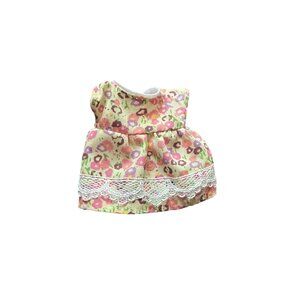 Calico Critters Sylvanian Families Floral Dress With Lace Trim